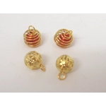 Dolls House Christmas Tree Decorations 12 Red Gold Miniature Baubles and Trinkets 1:12th Scale