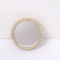 Dolls House Mirror Cream and Gold Colour Frame Vintage Style 1:12 Scale Miniature