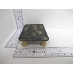 Dolls House Table Black Gold Coffee Occasional Miniature Furniture 1:12 Scale