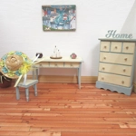 Dolls House Straw Hat Blue & Yellow Flowers 1:12 Scale Miniature Clothes Accessory