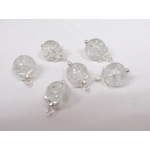 Dolls House Christmas Tree Decorations 12 Miniature Baubles and Stars Silver Colour 1:12th Scale