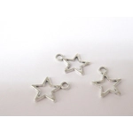 Dolls House Christmas Tree Decorations 12 Red Silver Miniature Baubles and Stars 1:12th Scale