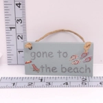 Dolls House Sign Gone to the Beach 1:12th Scale Miniature Accessory