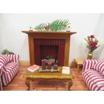 Dolls House Christmas Decoration Miniature Tree and Santa Scene 1:12th Scale