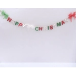 Dolls House Happy Christmas Garland 1:12 Scale Miniature Decoration