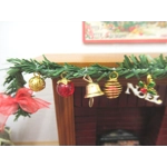 Dolls House Christmas Garland Noel Miniature Fireplace Decoration 1:12 Scale