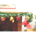Dolls House Christmas Garland Noel Miniature Fireplace Decoration 1:12 Scale