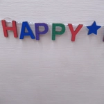 Dolls House Happy New Year Garland 1:12 Scale Miniature Decoration