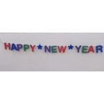 Dolls House Happy New Year Garland 1:12 Scale Miniature Decoration