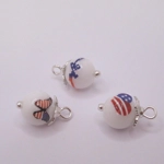 Miniature 4th July Ornaments 12 Baubles and Stars 1:12th Scale Dolls House Decorations