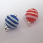 Miniature 4th July Ornaments 12 Baubles and Stars 1:12th Scale Dolls House Decorations
