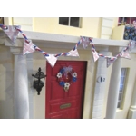 Dolls House Bunting UK 9 Wood Union Jack British Flags Miniature Decoration 1:12 Scale
