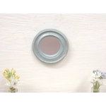 Dolls House Mirror Blue and Silver Vintage Style Miniature Wall Decor 1:12 Scale