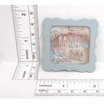 Dolls House Nursery Picture Peter Rabbit Scene Framed Miniature Child's Bedroom Accessory 1:12 Scale