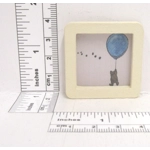 Dolls House Picture Winnie the Pooh Balloon and Bees Framed Miniature Wall Decor 1:12 Scale