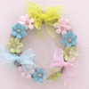 Dolls House Wreath Flowers and Bows Miniature Door Decoration 1:12th Scale