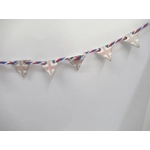 Dolls House Bunting UK 9 Wood Union Jack British Flags Miniature Decoration 1:12 Scale