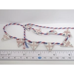 Dolls House Bunting UK 9 Wood Union Jack British Flags Miniature Decoration 1:12 Scale