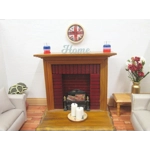 Dolls House Clock Union Jack Vintage Miniature UK Accessories 1:12th Scale