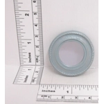 Dolls House Mirror Blue and Silver Vintage Style Miniature Wall Decor 1:12 Scale