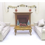 Dolls House Happy New Year Garland Gold & Black 1:12 Scale Miniature Decoration