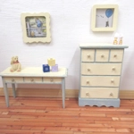 Dolls House Picture Winnie the Pooh Balloon and Bees Framed Miniature Wall Decor 1:12 Scale