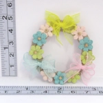 Dolls House Wreath Flowers and Bows Miniature Door Decoration 1:12th Scale