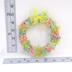 Dolls House Wreath Spring Floral Miniature Door Decoration 1:12th Scale