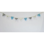 Dolls House Bunting Beach House Hut 9 Wood Flags Miniature Seaside Theme Garland 1:12 Scale