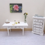 Dolls House Perfume Bottles Yellow Sunflower Theme with Miniature Necklace and Tray 1:12th Scale