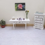 Dolls House Perfume Bottles Purple Silver with Necklace and Tray Miniature Accessories 1:12 Scale