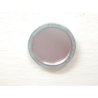 Dolls House Mirror Round Blue & Silver Vintage Style 1:12 Scale Miniature Wall Decor