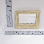 Dolls House Mirror Vintage Style Cream and Gold Colours Miniature Decor 1:12 Scale