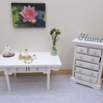 Dolls House Perfume Bottles Gold Colour with Necklace and Tray Miniature Accessories 1:12 Scale