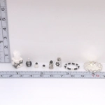 Dolls House Perfume Bottles and Jars Black Silver with Mini Necklace Tissue Box and Tray 1:12 Scale