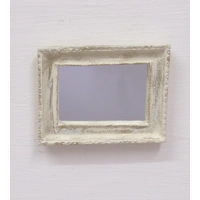 Dolls House Mirror Vintage Style Cream and Gold Colours Miniature Decor 1:12 Scale