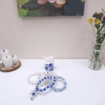Dolls House Dressing Table Set 3 Necklaces with Tray and Tissue Box Miniature Accessories 1:12 Scale