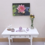 Dolls House Perfume Ornament Bottles Lilac Silver with Necklaces & Tray Mini Accessories 1:12 Scale