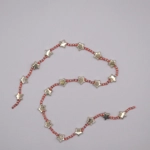 Dolls House Christmas Garland Red Gold 1:12th Scale Xmas Decoration