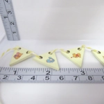 Dolls House Nursery Bunting Winnie the Pooh 8 Miniature Wood Flags 1:12 Scale