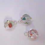 Dolls House Christmas Tree Decorations 6 Hand Decorated Miniature Baubles 1:12th Scale