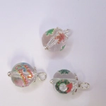 Dolls House Christmas Tree Decorations 6 Hand Decorated Miniature Baubles 1:12th Scale