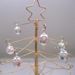 Dolls House Christmas Tree Decorations 6 Hand Decorated Miniature Baubles 1:12th Scale