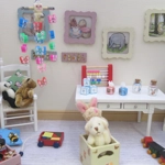 Dolls House Nursery Mobile Miniature Butterflies 1:12 Scale Children's Bedroom Decor