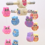 Dolls House Nursery Mobile Miniature Owls 1:12 Scale Children's Bedroom Decor