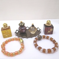 Dolls House Perfume Ornament Bottles with Necklaces and Tray Miniature Accessories 1:12th Scale