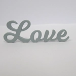 Dolls House Decor Love Word Blue 1:12th Scale Miniature