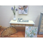 Dolls House Decor Love Word Blue 1:12th Scale Miniature
