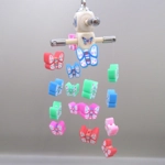 Dolls House Nursery Mobile Miniature Butterflies 1:12 Scale Children's Bedroom Decor