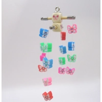 Dolls House Nursery Mobile Miniature Butterflies 1:12 Scale Children's Bedroom Decor